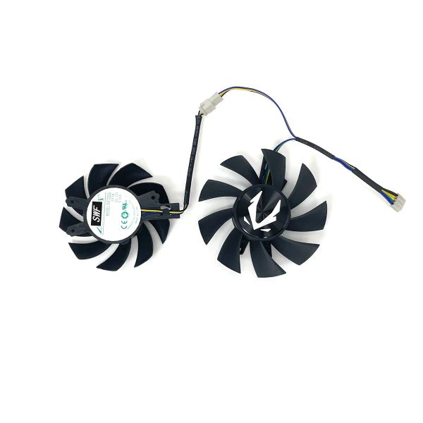 NUOVO 2PCS/SET GA72S2U GA82S2H 0.32A 4PIN FAN di raffreddamento per zotac Gaming GeForce GTX 1660 Super 1660Ti Twin Fan ZT-T16620F-10L