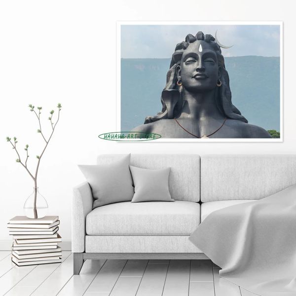 Índia Deus Shiva Hinduísmo Poster Indiano Canvas Impressa Deus Shiva Hinduísmo Arte da parede Impressão Ancestral Hall Home Room Decoração de parede