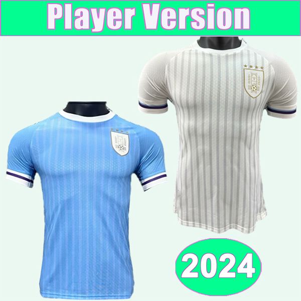 2024 Uruguay Mens Player Soccer Trikots Nationalmannschaft N.DE La Cruz G.de Arrascaeta F.Valverde L. Rodriguez M.olivera Home Away Football -Shirts