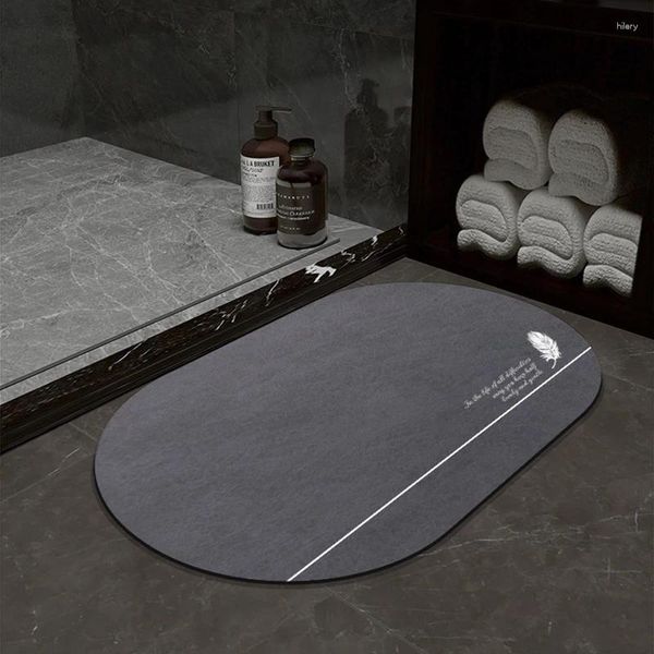 Tappetini da bagno tappetino assorbente bagno in gomma curvo bagno curvo rapido tappeto per bagno tappeto tappeto pad del piede per casa decorazione