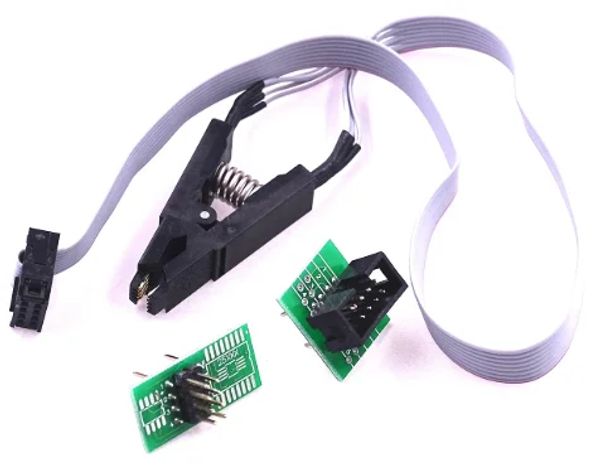 CH341A 24 25 Series para EEPROM Flash BIOS USB Módulo de programador + SOIC8 SOP8 TEST CLIP 93CXX / 25CXX / 24CXX Adaptador Diy Kit