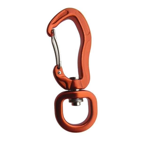 Carabinatore in arrampicata in rotazione Clip di bloccaggio automatico di tipo D Kite Pet Piet Leash Filla Hammock Spinner Tornario Solve