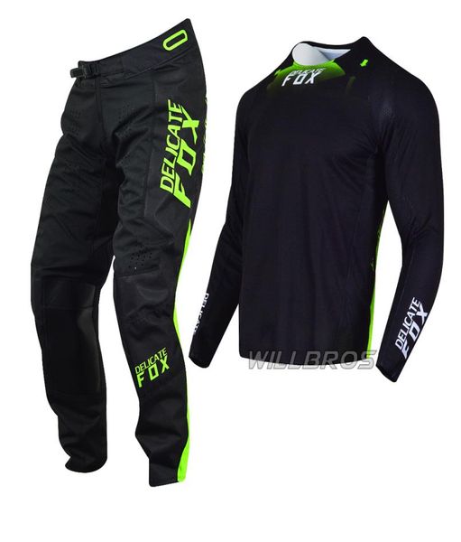 Hassas Fox Flexair Machs Yetişkin Jersey Pant Pantolon Motokros Kir Bisiklet Off Road DH ATV UTV MTB Dişli Set9663683