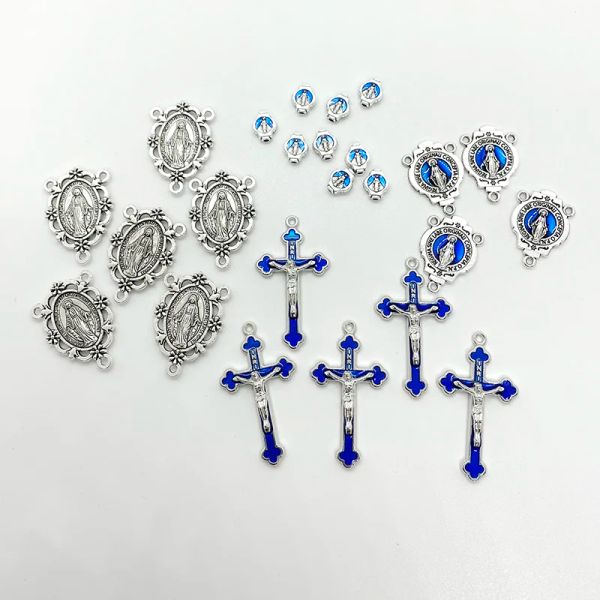 Acessório Ortodoxo Alloa Católica Virgem Mary Triangle Connectores cruzam pulseiras ou colares DIY dados como presentes para a oração