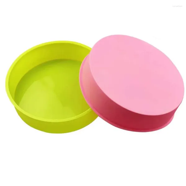 Stampi da forno 2 pcs stampi per torta silicone da 8 pollici Bakeware per biscotti/pane