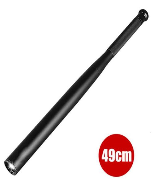 Segurança Baseball Bat Chargable LED lanterna Hard 450 Lumens Super Bright for Emergency Self Defense Torch Wholes2845668