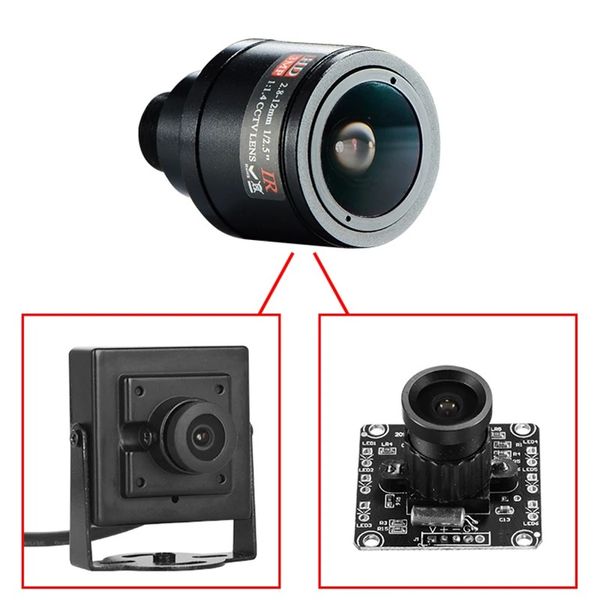 LENS CCTV HD 3.0MP M12 2,8-12 mm CCTV varifocale IR HD HD, F1.4, focus manuale zoom per lente varifocale M12