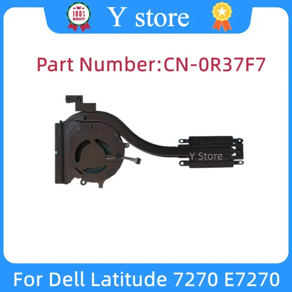 Pads y Speichern neuer Original -CPU -Kühlkühlungslüfter für Dell Latitude 7270 E7270 Thermomodul R37F7 0R37F7 KOSTENLOSER Versand