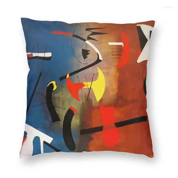 Kissen Komposition Malerei Square Cover Home Decor Joan Miro Artwork Wurf für Wohnzimmerdruck