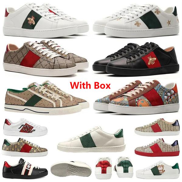 Scarpe casual designer Ape Ace Brand Shoes Low Men Women Best qualità Tigre ricamato a strisce verdi bianche nera sneaker sport all'aperto 35-45 con scatola