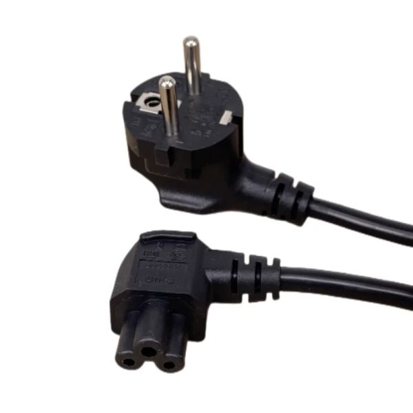 EU 2 Pin -Stecker zu IEC C5 Frauen 90 Grad/Winkeladapter Blei Kabel Bleikabel -PC -Monitor