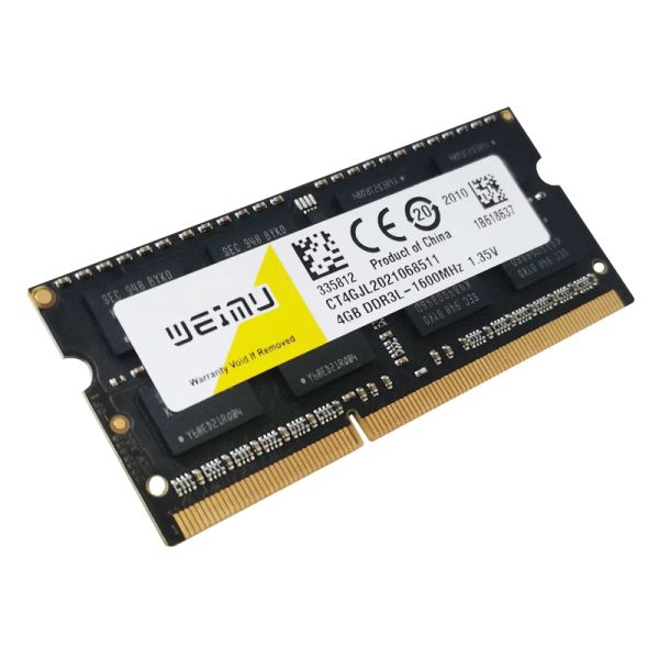 RAMS DDR3L 2GB 4GB 8GB 16GB Notebook Memory Sodimm PC3 8500 10600 12800 1066 1333 1600 MHz 1,35V 1,5V 204pins Laptop memoria DDR3 RAM3