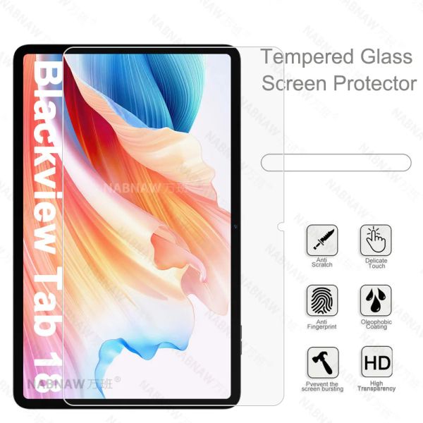 2 pezzi HD Protettore a prova di grasso Protettore Temperato per BlackView Tab