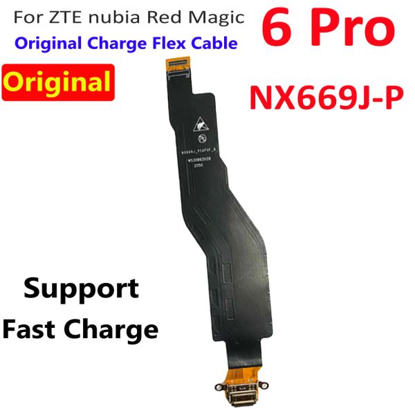 Оригинальная плата заряда для ZTE Nubia Red Magic 5G 5S 6 6R 7 Pro 6SPRO 7SPRO Зарядное устройство зарядное устройство зарядка подключаемого кабеля