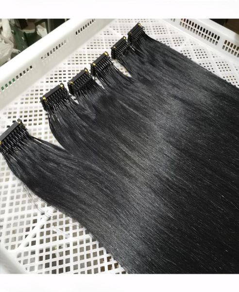 2020 Новое 6d1 Удлинение волос натуральное черное предварительное удлинение I Наконечнее.