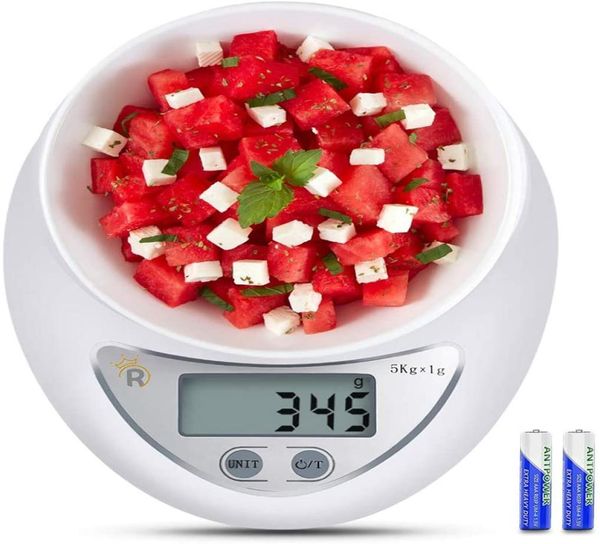 5000G1G Digital Food Scale Multifunktionsmaßnahmen in Gramm und Unzen Küchenzubehör1176294