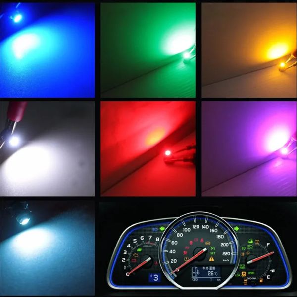 10pcs T3 1 SMD LED araba ampulleri Neo Wedge İklim Ölçerleri Gösterge Tablosu Kontrol Işıkları