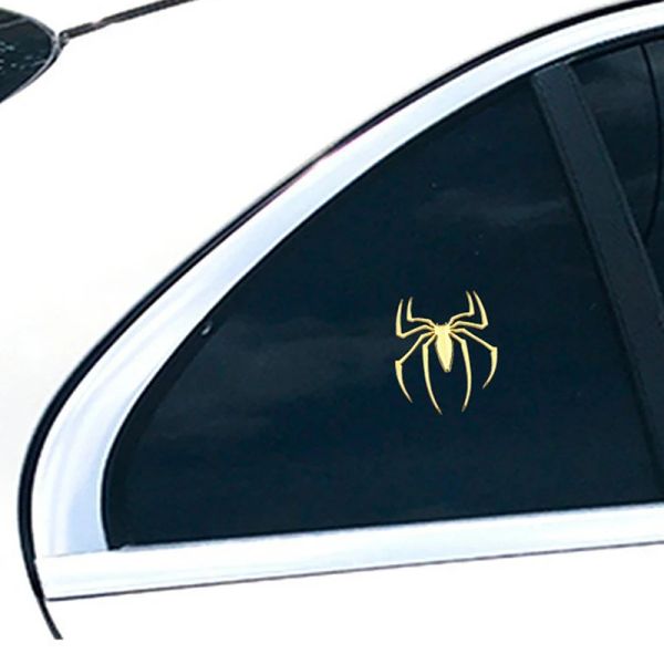 6*7,5 cm de adesivos de carro Metal 3D Spider Car Logo