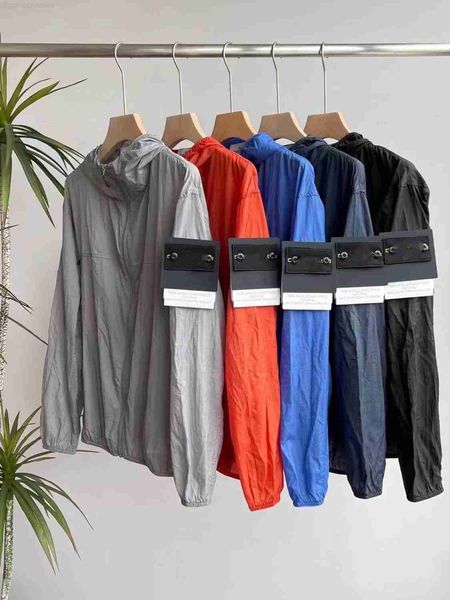 Mens Ceketler Tasarımcı Cep Taş Ceket Uzun Kollu Fermuar Rozetleri Erkekler Sıradan Palto Windinger Aşırı Shirt Veste Hommepam9