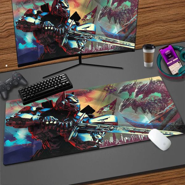 Laptop Gaming Large Mouse Mats Anime Transformers Mousepad Carpet Teclate Game Mause Pad Office Soft Desktop tapete para CS Go LOL