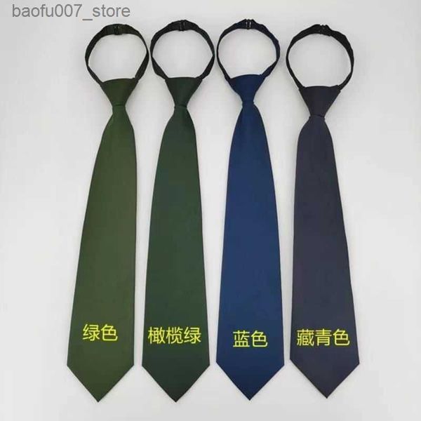 Pescoço laços de pescoço desgaste regular Tie com zíper de segurança Tirada verde Pull Pull Trey clipe Olive Pine Branch Green Tie para Menq