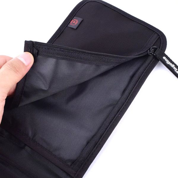 Pescoço de viagem Ultra Slim Wallet Passport Holder RFID bloqueando a segurança da bolsa de dinheiro escondida para homens Mulheres Tarjetero Mujer