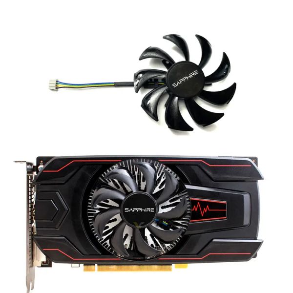 Pads Original 87mm 4Pin GA91S2m Grafikkartenlüfter für Sapphire RX460 RX550 2G D5 ITX Overseas Version OC Graphics Card Lüfter