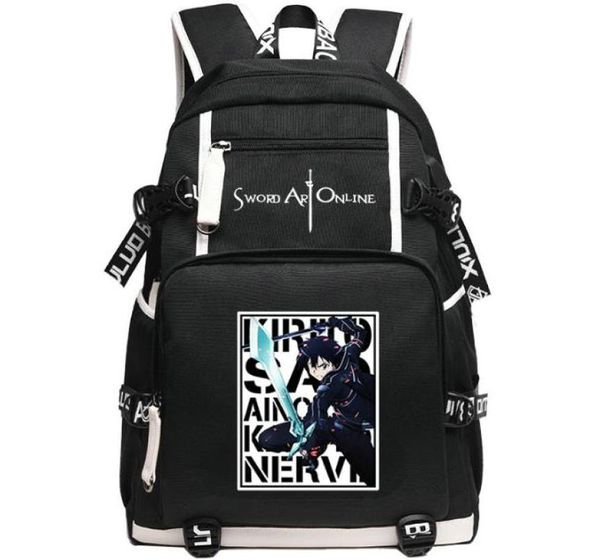 Kirigaya Kazuto Backpack Sword Art Online Day Pack di una borsa anime borse da scuola anime pacchetto di zaino per computer school schoolbag outdoor 1006853