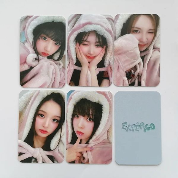 6pcs/set kpop nmixx lomo cards Новый альбом кролики Cloak Photocards Lomo Card