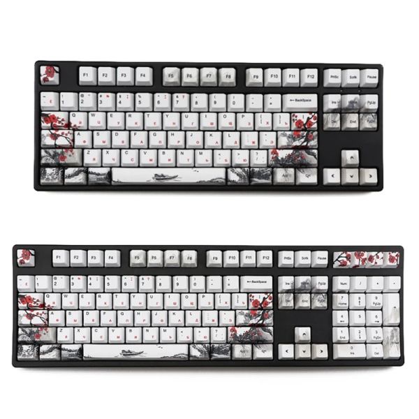 Zubehör 110 Tasten PBT Keycap Dyesub OEM Pflaumenblüte