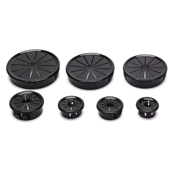 10pcs Plastic Wask Cover Cover Cover Base Cable Outlet Porta Germa Senerzatura