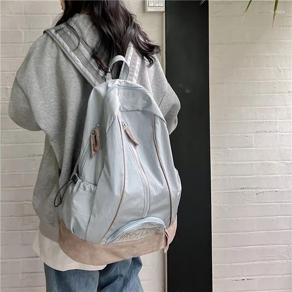 Zaino in nylon borse in nylon casual borse da scuola vintage cannello regolabile alla moda per lo shopper da viaggio per ufficio