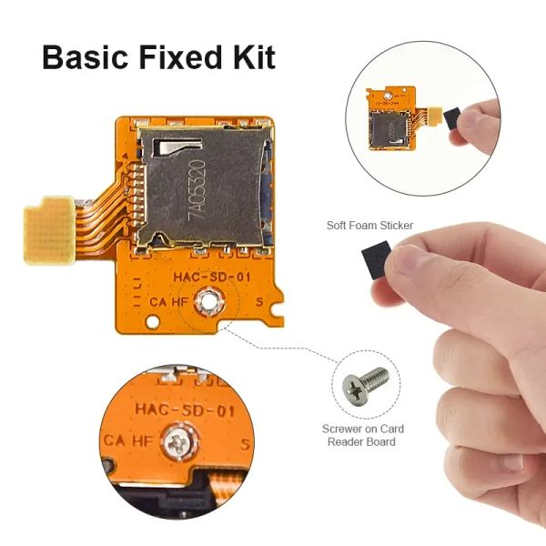 Data Frog Micro-SD TF Card Slot Board per Nintend Switch Game Console Card Slot Socket Socket Sostituzione per Nintend Switch