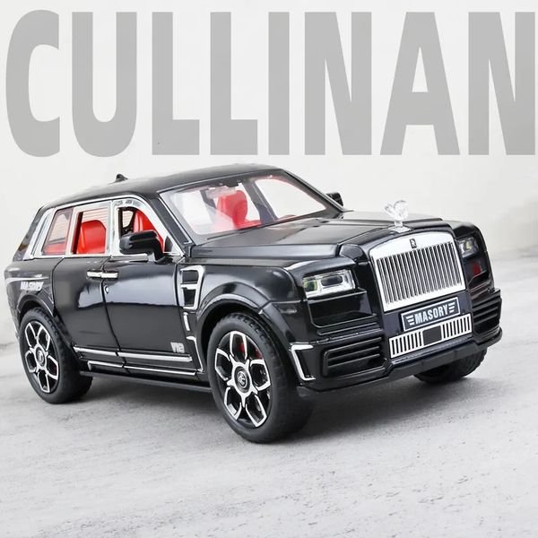 1 Scala RRCULLINAN SUV Model Auto Model giocattolo in lega di zinco Pull Back Diecast Toy Auto con suono e luce per bambini BO 240409