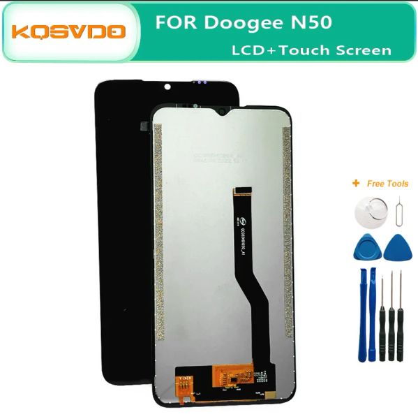 100% original para doogee n50 LCD Display Substituição de substituição Digitalizador