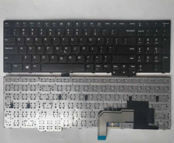 Teclados Novo inglês dos EUA para IBM ThinkPad E570 E575 E570C Nobacklight Black Nowith Point Stick Teclado de laptop