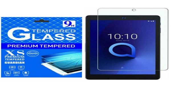 Temizli Cam Tablet Ekran Koruyucusu Alcatel Joy sekmesi için anti -çizik baloncuğu 80 inç Metro 3T 8 10 Prenyum Kalitesi2544895