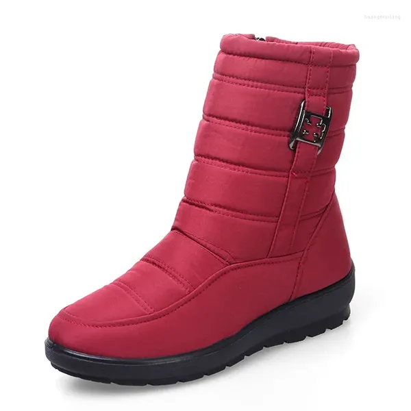 Sapatos de dança, mulheres impermeáveis botas de inverno plataforma de neve conforto conforto grosso de pelúcia feminina tênis mujer