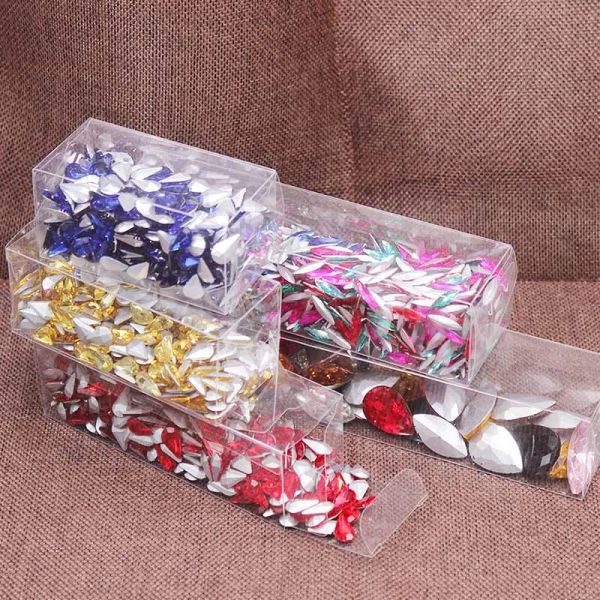 1LOT = 10pcs 4x4x8/10/12/16/20cm no atacado NewClear PVC Box Packaging Wedding/Christmas Favorito Candy Apple Gift Evento