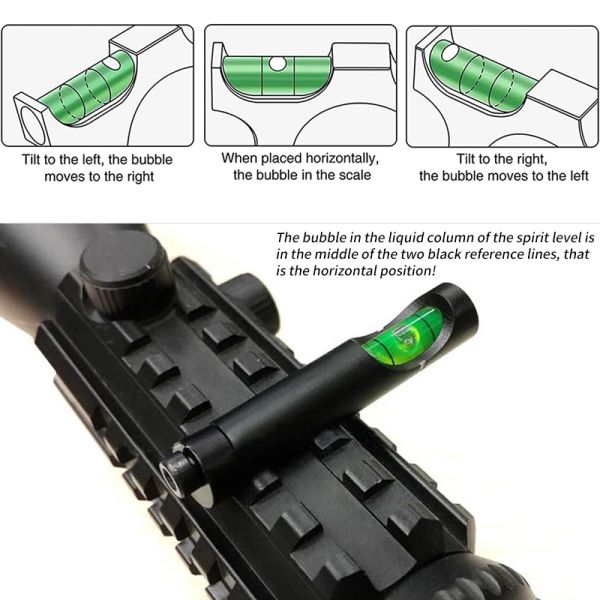 Approfondimento delle bolle di cannocchiale tattico Attacchi di ambito ottico per kit di attrezzi da caccia al fucile picatinny da 11 mm/20 mm Accessori per la caccia a caccia