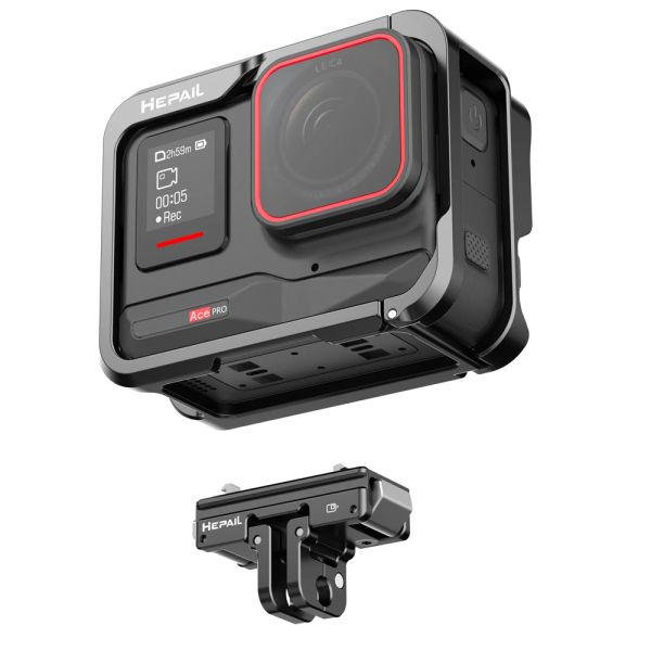 Accessoires Action Camera Silicon Protective Schnellveröffentlichungskoffer -Mount -Adapter für Insta360 ACE für Insta360 Ace Pro