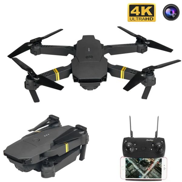 Drones Drone da câmera aérea e58 Pequeno Wi -Fi de alta definição com 4Axis dobrável Transmissão de imagem em tempo real Altura fixa