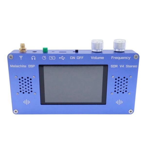 Radio Nuovo Custodia in alluminio Malachite Radio DSP V4 ricevitore 50khz2ghz ShortWave Radio 1.10D firmware