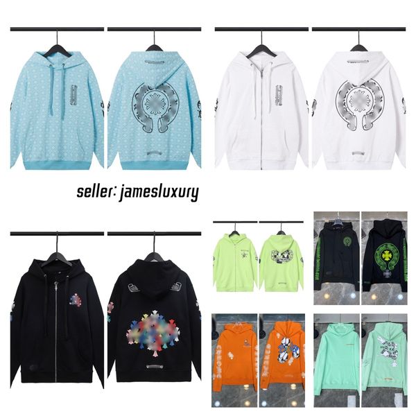 Mirror Chrome Hoodies Designer Herren Hoodies Designer Felpe Felpa uomo y2k Hoodie Pullover Hoodies Herren Jumper Reißverschluss Up Hoodie Streetwear Grafik -Hoodiejacke