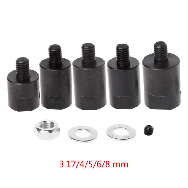 1 set 3.17/4/5/6/6/8 mm Assale Asse Assetto Accoppiamento Adattatore di Chuck Adattatore.