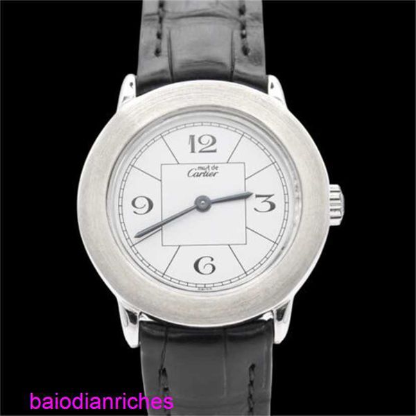 Orologi di lusso Ronde de Carters orologi Ladies Carters 'Must de' Ronde Model 1806 numeri in 925 Silver Case FN39