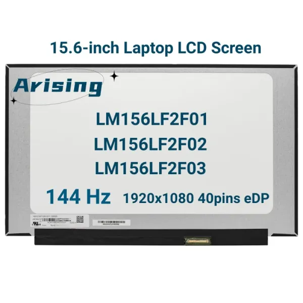 Schermata da 15.6 pollici 144Hz Laptop LCD Schermata LM156LF2F01 FIT LM156LF2F02 LM156LF2F03 per ASUS FX505 FX506 FX507 FX571 G512 G513 Tuf505