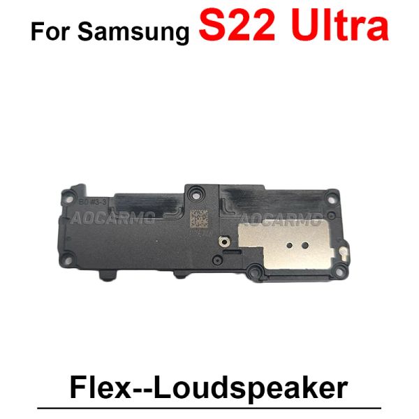 Para o Samsung Galaxy S22 Ultra S22U Bottom Loudspeaker Anel Buzzer + Poço de fone de ouvido do alto -falante