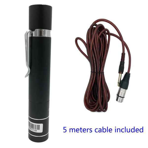 Adaptador de energia Microfones S50 para clipe do microfone saxofone G9 S163 no conversor de pré -amplificador de fonte de alimentação de microfone para XLR com 5 metros de 6 metros de 6,5 mm de cabo