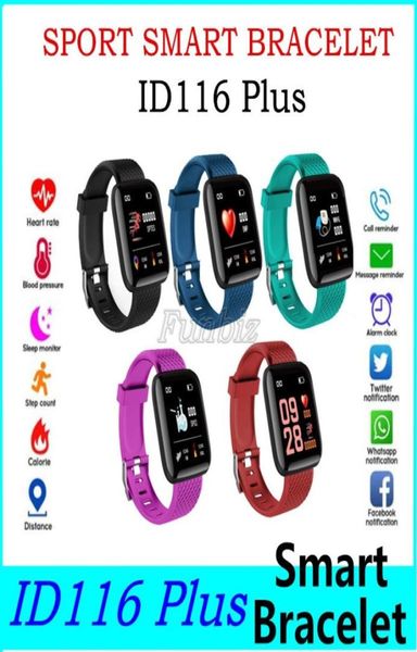 Braccialetti bracciale smart watch di alta qualità 116plus con messaggio touchscreen a colori ricorda i telefoni cellulari 116 più smartwatch3853257